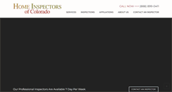 Desktop Screenshot of homeinspectorsofcolorado.com