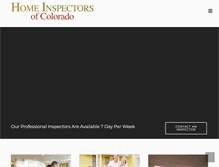 Tablet Screenshot of homeinspectorsofcolorado.com